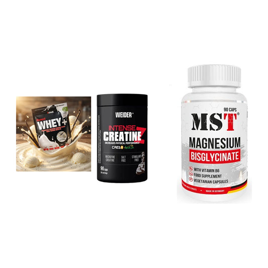Einsteiger-Set: Sinob Honest + Weider Intense + MST Magnesium – alle enthaltenen Artikel