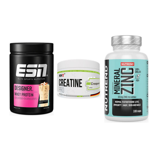 Einsteiger-Set: ESN Designer + MST Creatin Pro + Nutrend Zinc – alle enthaltenen Artikel