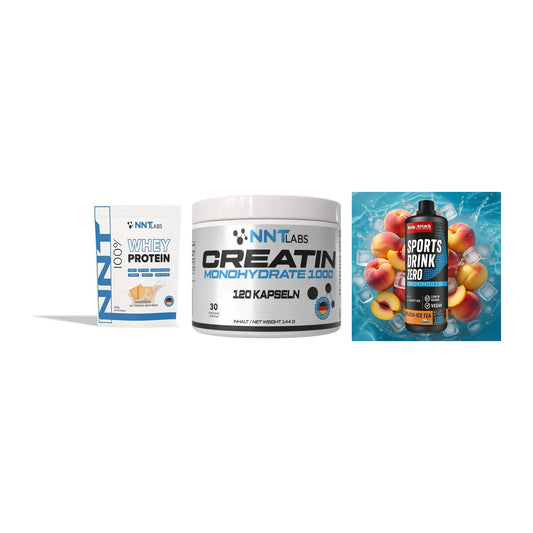 Einsteiger-Set: NNT Whey + NNT Creatin 1000 + Body Attack – alle enthaltenen Artikel