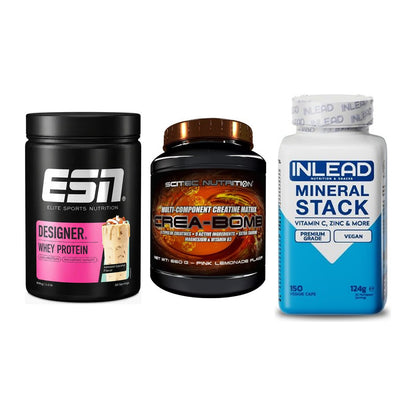 Einsteiger-Set: ESN Designer + Scitec Crea-Bomb + INLEAD Mineral – alle enthaltenen Artikel