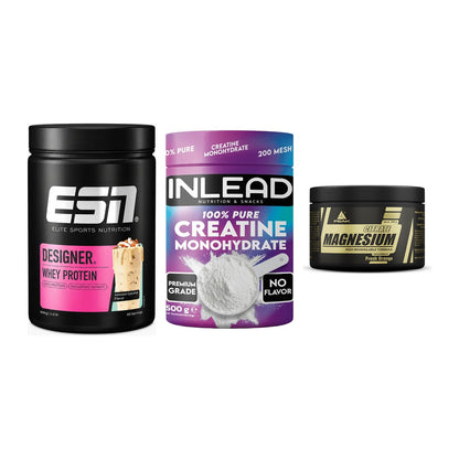 Einsteiger-Set: ESN Designer + INLEAD Creatine + Peak Magnesium – alle enthaltenen Artikel