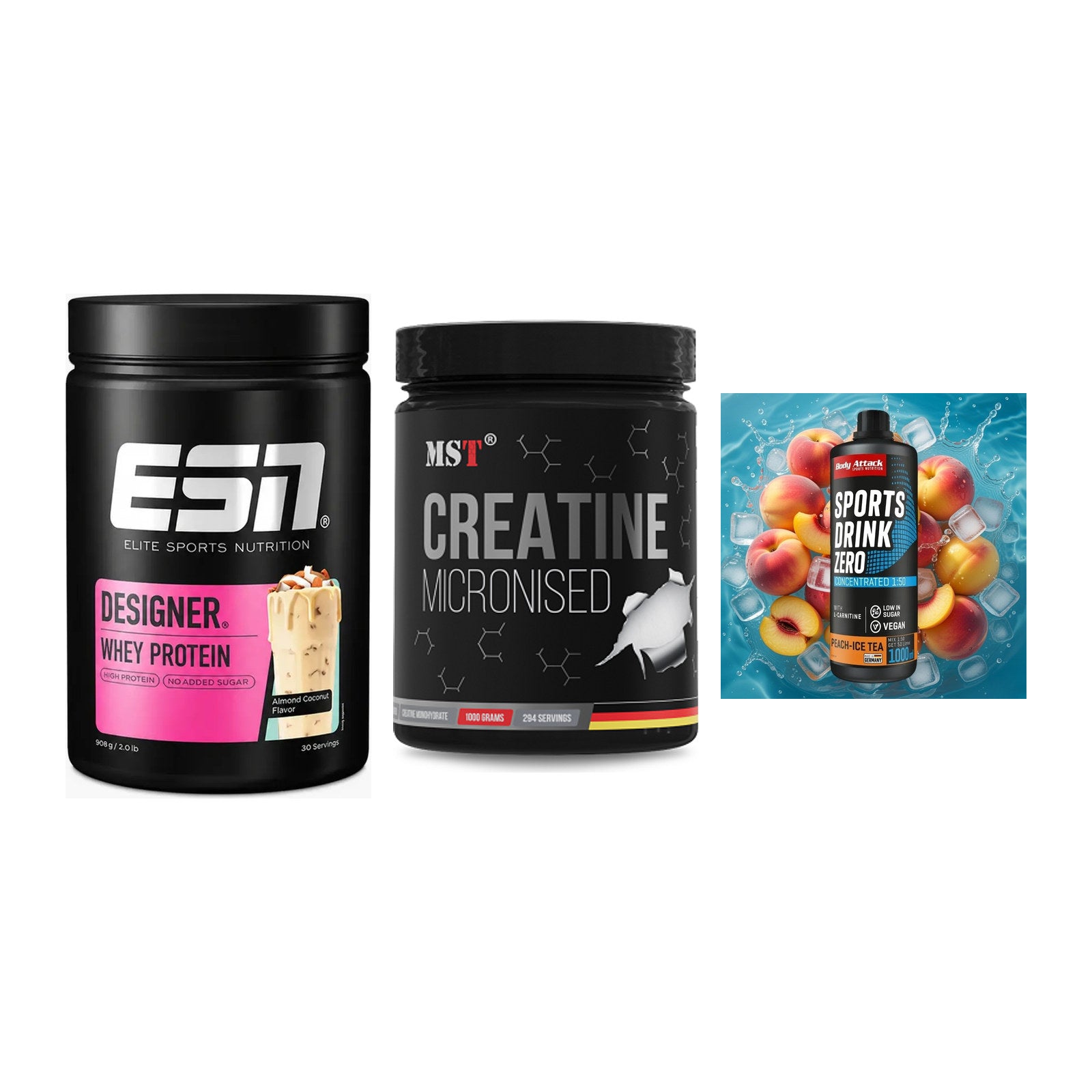 Einsteiger-Set: ESN Designer + MST Creatin + Body Attack – alle enthaltenen Artikel