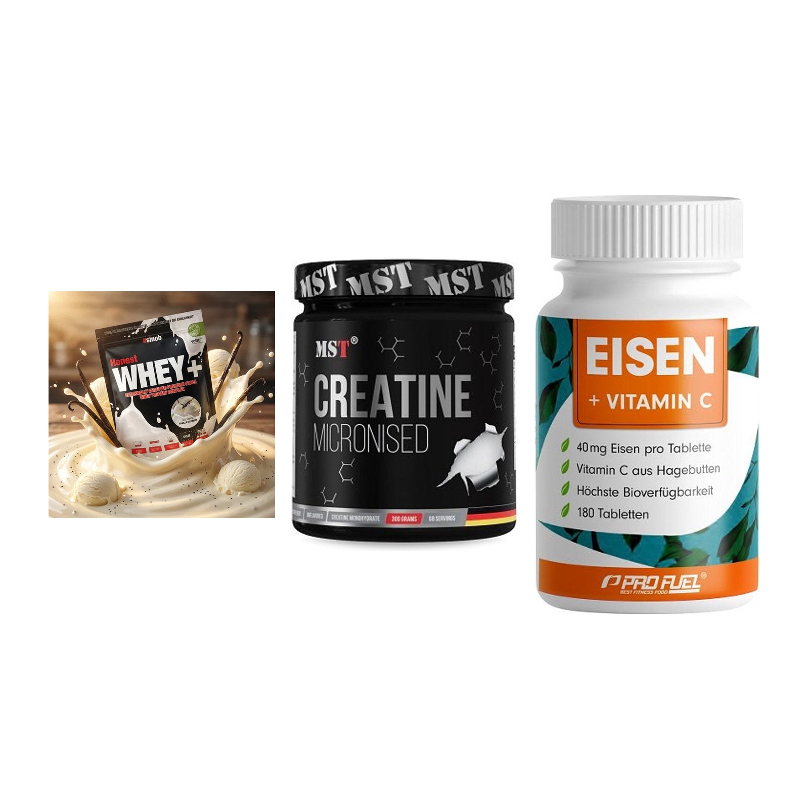 Einsteiger-Set: Sinob Honest + MST Creatin + ProFuel EISEN – alle enthaltenen Artikel