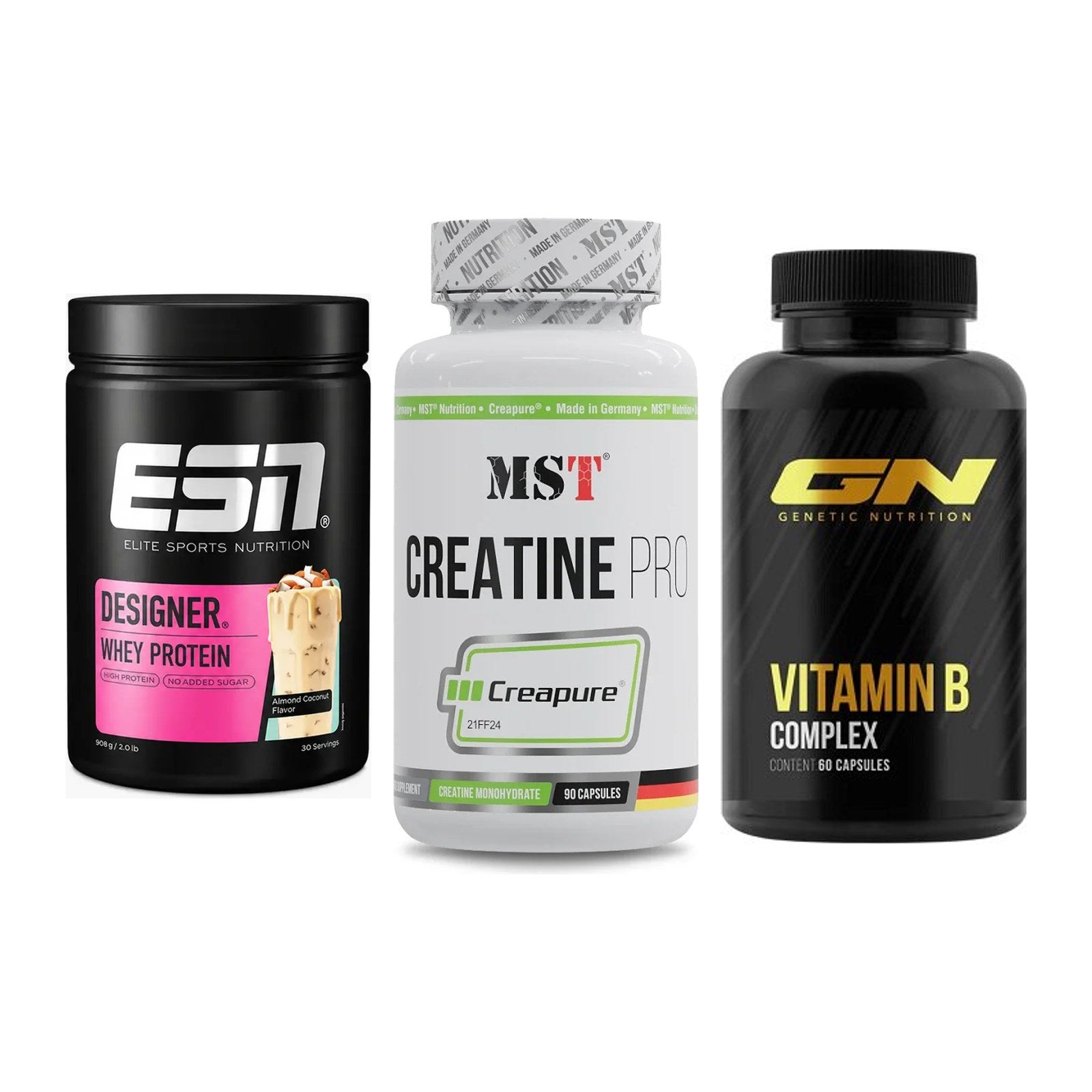 Einsteiger-Set: ESN Designer + MST Creatine Pro + GN Vitamin – alle enthaltenen Artikel