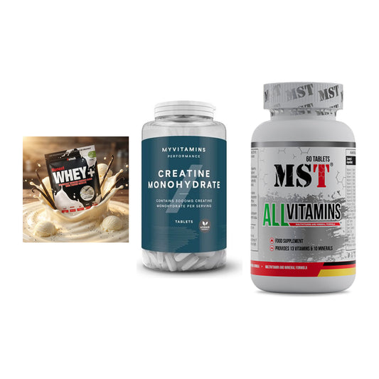 Einsteiger-Set: Sinob Honest + MyProtein + MST All Vitamins – alle enthaltenen Artikel