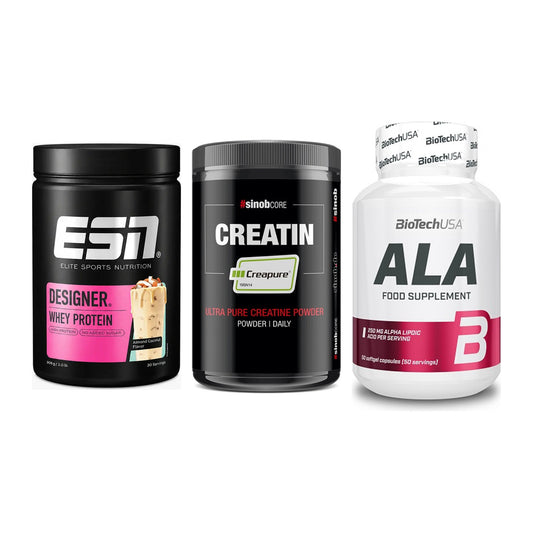 Einsteiger-Set: ESN Designer + Sinob Creatin + BioTech ALA – alle enthaltenen Artikel