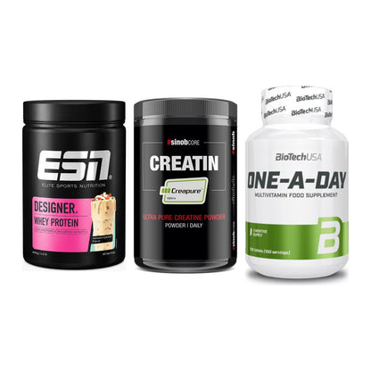 Einsteiger-Set: ESN Designer + Sinob Creatin + BioTech One A – alle enthaltenen Artikel