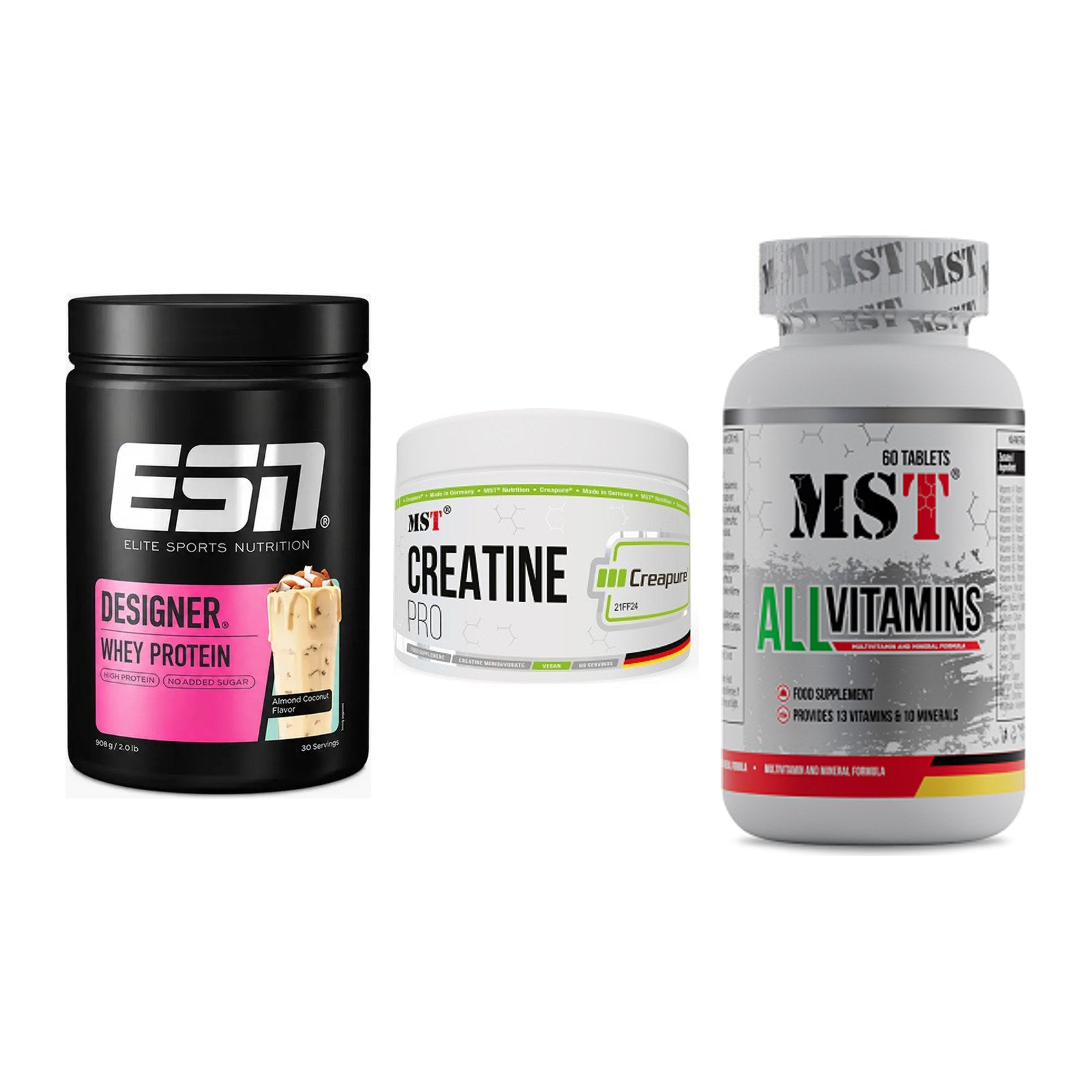 Einsteiger-Set: ESN Designer + MST Creatin Pro + MST All Vitamins – alle enthaltenen Artikel