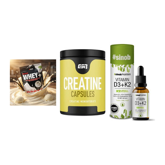 Einsteiger-Set: Sinob Honest + ESN Ultrapure + Sinob Vitamin D3 – alle enthaltenen Artikel
