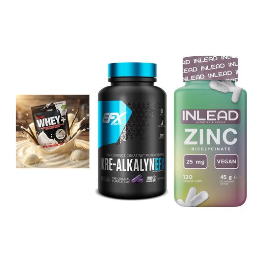 Einsteiger-Set: Sinob Honest + EFX Kre-Alkalyn + INLEAD Zink – alle enthaltenen Artikel
