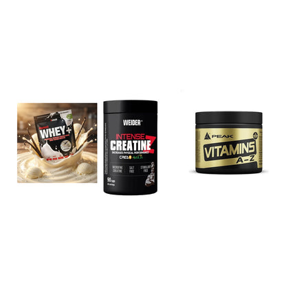 Einsteiger-Set: Sinob Honest + Weider Intense + Peak Vitamin A-Z – alle enthaltenen Artikel