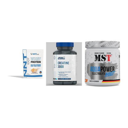 Einsteiger-Set: NNT Whey + Applied Nutritio + MST Aqua Power – alle enthaltenen Artikel