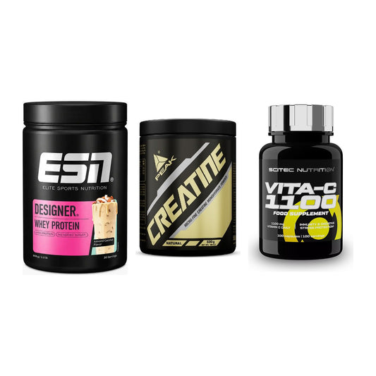 Einsteiger-Set: ESN Designer + Peak Creatin + Scitec Vitamin C – alle enthaltenen Artikel