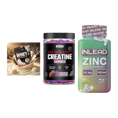 Einsteiger-Set: Sinob Honest + Weider Micronize + INLEAD Zink – alle enthaltenen Artikel