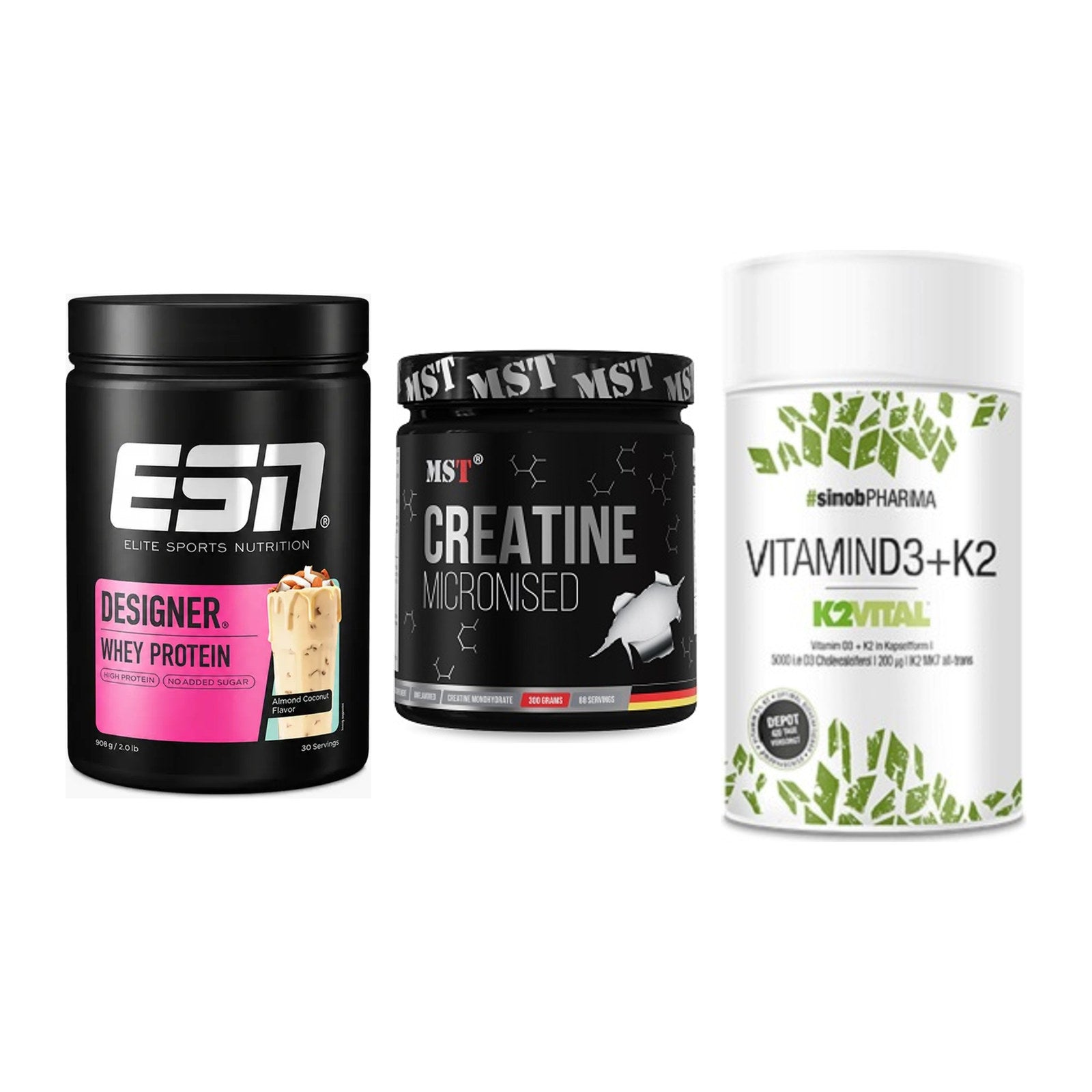 Einsteiger-Set: ESN Designer + MST Creatin + Sinob Vitamin D3 – alle enthaltenen Artikel