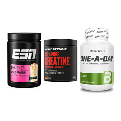 Einsteiger-Set: ESN Designer + Body Attack 100% + BioTech One A – alle enthaltenen Artikel