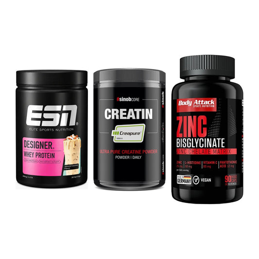 Einsteiger-Set: ESN Designer + Sinob Creatin + Body Attack Zink – alle enthaltenen Artikel