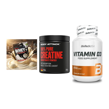 Einsteiger-Set: Sinob Honest + Body Attack 100% + BioTech Vitamin – alle enthaltenen Artikel