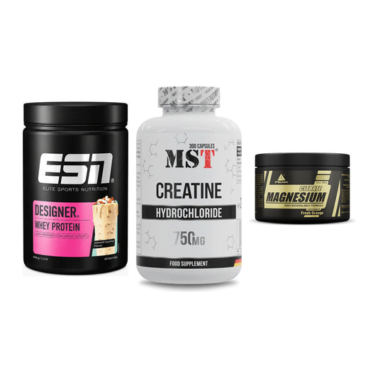 Einsteiger-Set: ESN Designer + MST Creatine HCL + Peak Magnesium – alle enthaltenen Artikel