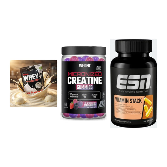 Einsteiger-Set: Sinob Honest + Weider Micronize + ESN Vitamin – alle enthaltenen Artikel
