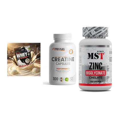 Einsteiger-Set: Sinob Honest + ProFuel Creatine + MST Zinc Chelate – alle enthaltenen Artikel