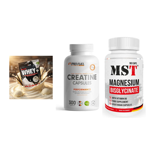 Einsteiger-Set: Sinob Honest + ProFuel Creatine + MST Magnesium – alle enthaltenen Artikel
