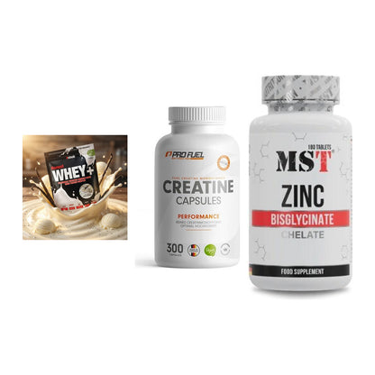 Einsteiger-Set: Sinob Honest + ProFuel Creatine + MST Zinc Chelate – alle enthaltenen Artikel