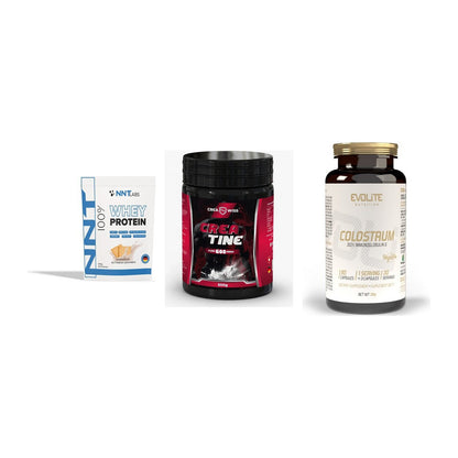 Einsteiger-Set: NNT Whey + CREASWISS + Evolite Nutritio – alle enthaltenen Artikel