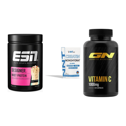 Einsteiger-Set: ESN Designer + NNT Creatin + GN Vitamin C – alle enthaltenen Artikel