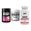 Einsteiger-Set: ESN Designer Whey + NNT Creatin 1000 mg + MST Niacin – alle enthaltenen Artikel