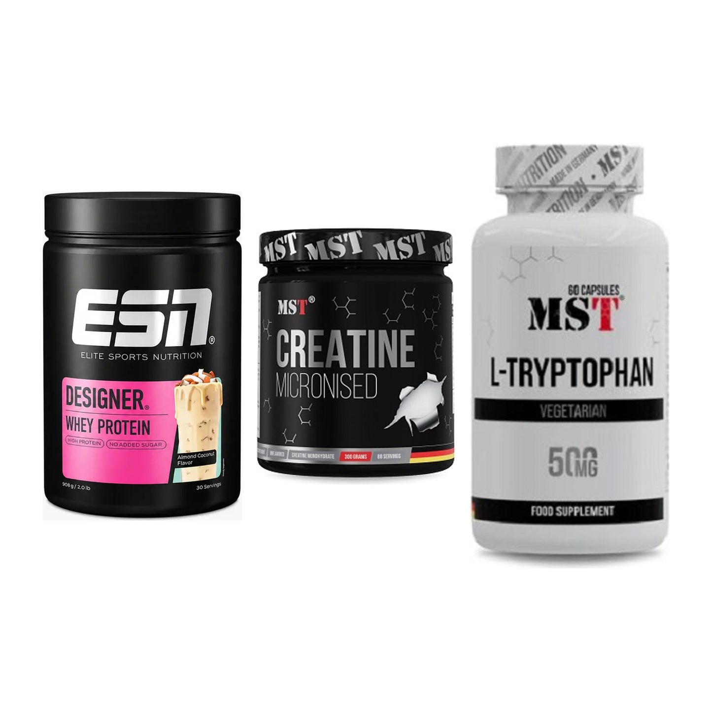 Einsteiger-Set: ESN Designer + MST Creatin + MST Tryptophan – alle enthaltenen Artikel