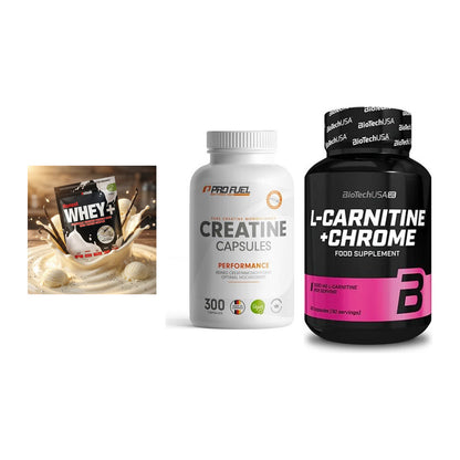 Einsteiger-Set: Sinob Honest + ProFuel Creatine + BioTech L-Carnit – alle enthaltenen Artikel