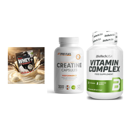 Einsteiger-Set: Sinob Honest + ProFuel Creatine + BioTech Vitamin – alle enthaltenen Artikel