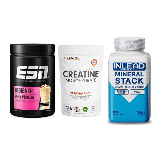 Einsteiger-Set: ESN Designer + ProFuel Creatine + INLEAD Mineral – alle enthaltenen Artikel