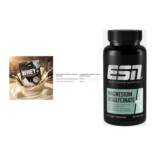 Einsteiger-Set: Sinob Honest + INLEAD Creatine + ESN Magnesium – alle enthaltenen Artikel