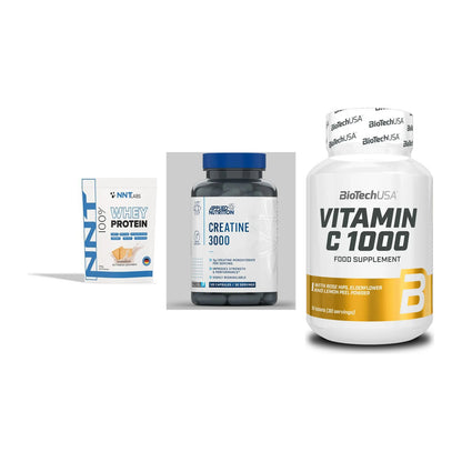 Einsteiger-Set: NNT Whey + Applied Nutritio + BioTech Vitamin – alle enthaltenen Artikel