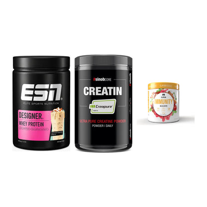 Einsteiger-Set: ESN Designer + Sinob Creatin + FA Nutrition – alle enthaltenen Artikel