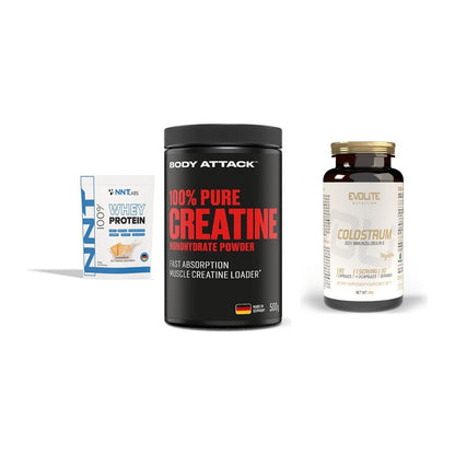 Einsteiger-Set: NNT Whey + Body Attack 100% + Evolite Nutritio – alle enthaltenen Artikel