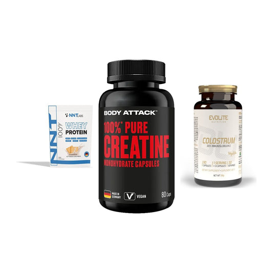 Einsteiger-Set: NNT Whey + Body Attack 100% + Evolite Nutritio – alle enthaltenen Artikel