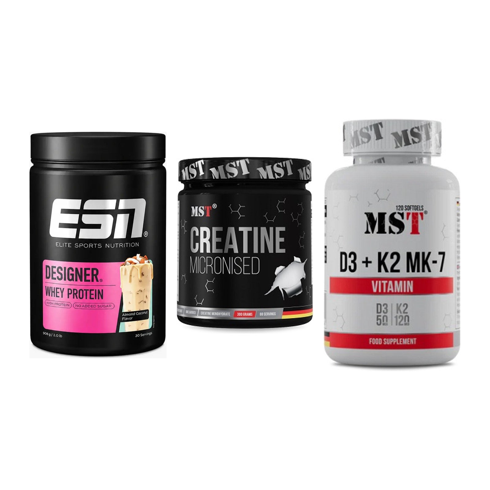 Einsteiger-Set: ESN Designer + MST Creatin + MST Vitamin D3 – alle enthaltenen Artikel