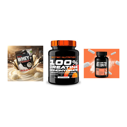 Einsteiger-Set: Sinob Honest + Scitec Creatine + ESN Zinc – alle enthaltenen Artikel