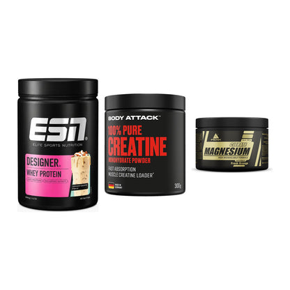 Einsteiger-Set: ESN Designer + Body Attack 100% + Peak Magnesium – alle enthaltenen Artikel
