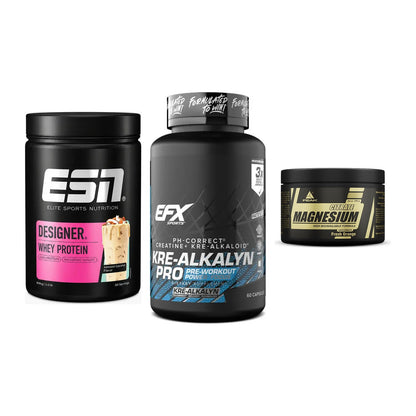 Einsteiger-Set: ESN Designer + EFX Kre-Alkalyn + Peak Magnesium – alle enthaltenen Artikel