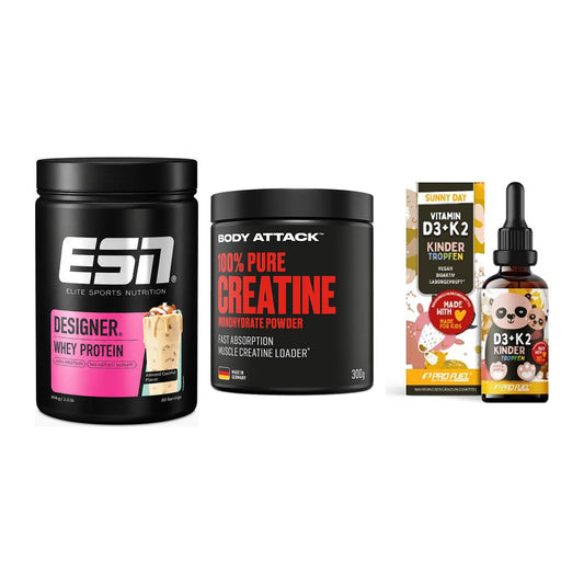 Einsteiger-Set: ESN Designer + Body Attack 100% + ProFuel VITAMIN – alle enthaltenen Artikel