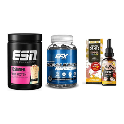 Einsteiger-Set: ESN Designer + EFX Kre-Alkalyn + ProFuel VITAMIN – alle enthaltenen Artikel
