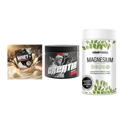 Einsteiger-Set: Sinob Honest + Big Zone Creatin + Sinob Magnesium – alle enthaltenen Artikel