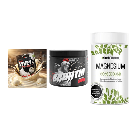 Einsteiger-Set: Sinob Honest + Big Zone Creatin + Sinob Magnesium – alle enthaltenen Artikel