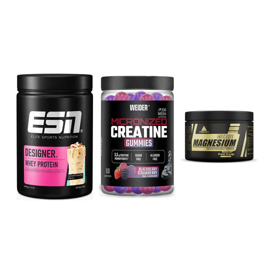 Einsteiger-Set: ESN Designer + Weider Micronize + Peak Magnesium – alle enthaltenen Artikel