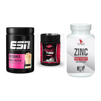 Einsteiger-Set: ESN Designer + CREASWISS + #GYMJUICE ZINC – alle enthaltenen Artikel