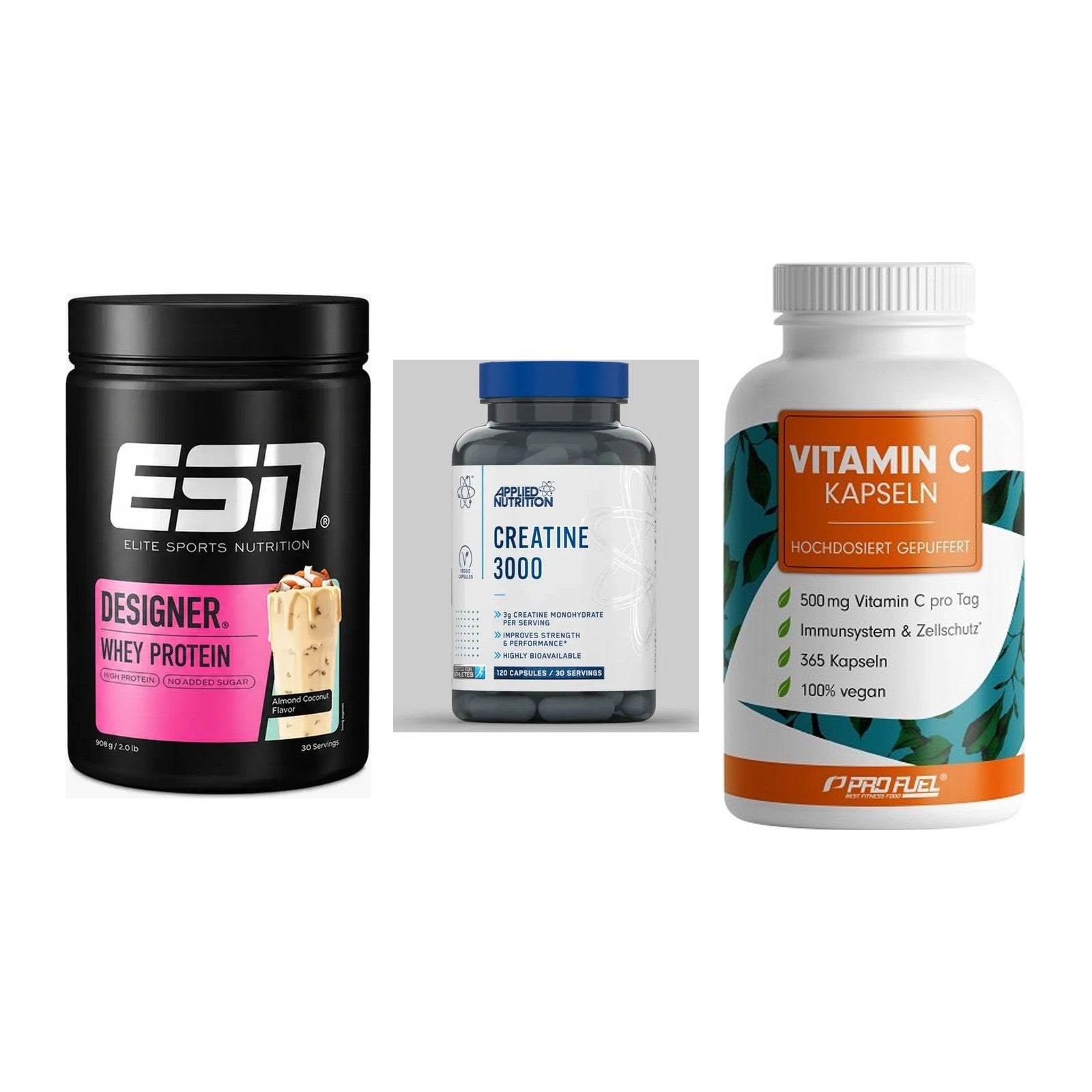 Einsteiger-Set: ESN Designer + Applied Nutritio + ProFuel Vitamin – alle enthaltenen Artikel